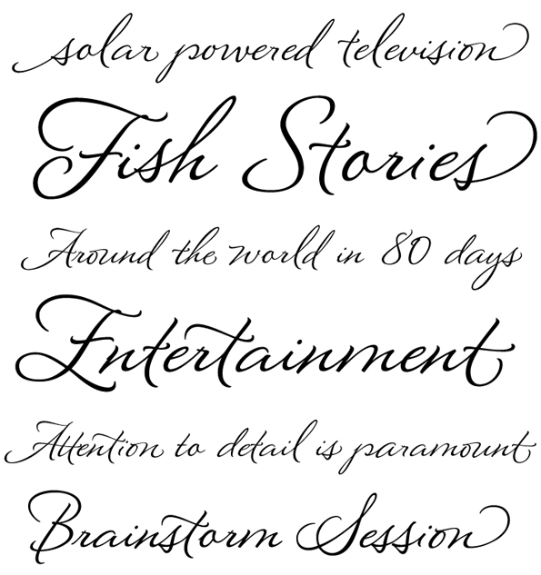 Montague Script Font Alphabet