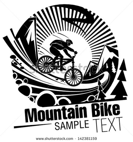 Mountain Bike Vector Art
