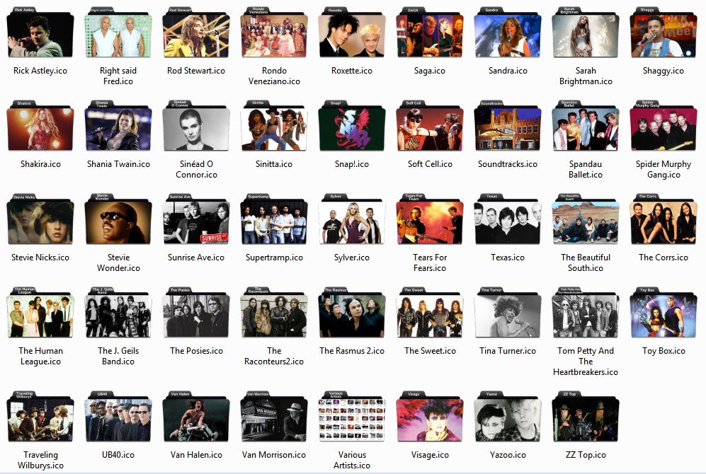 Music Folder Icons Windows 7