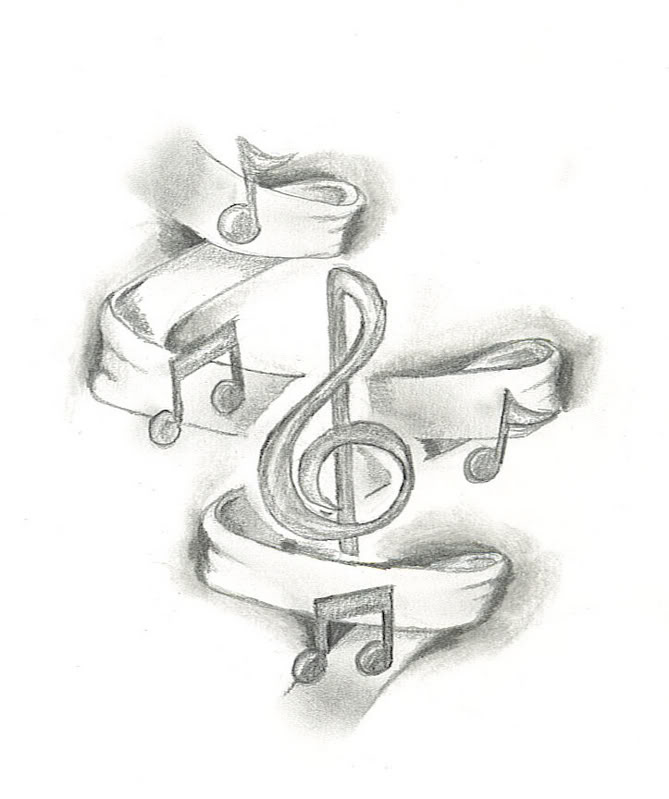 Music Notes Tattoos Ideas Drawings