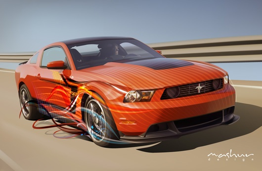 Mustang Car Vector Graphic