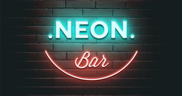 Neon Light Text Effect Photoshop
