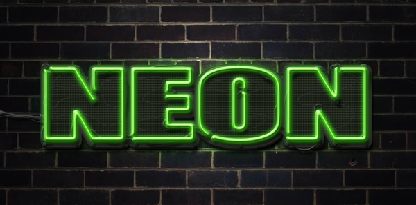 Neon Text Effect Photoshop Tutorial