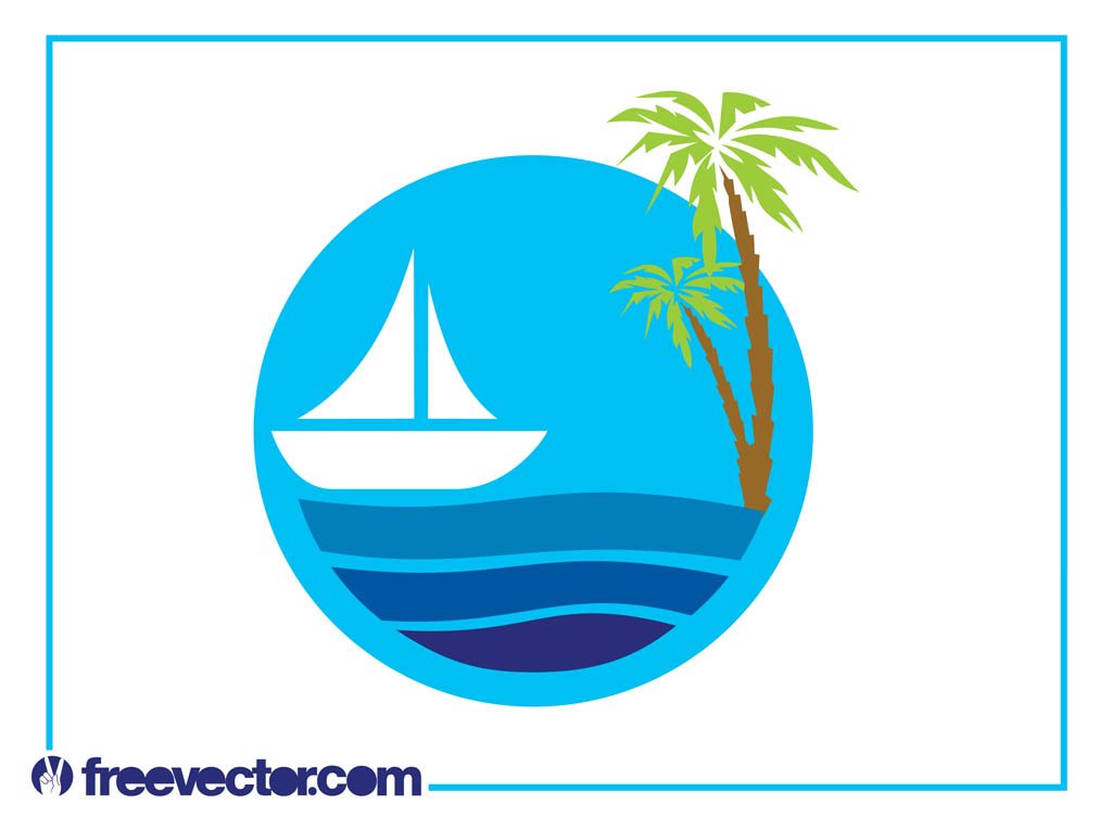 Ocean Clip Art Icon