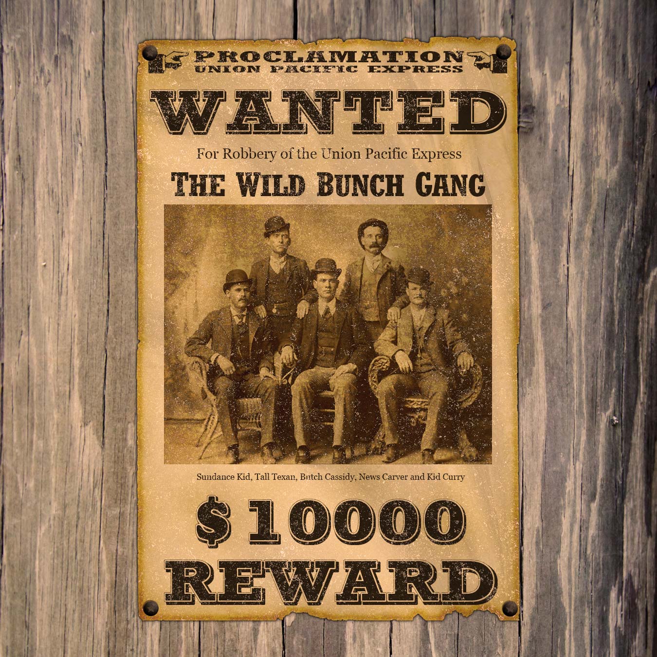 Old Western Wanted Poster Template