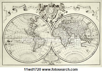 Old World Map Clip Art
