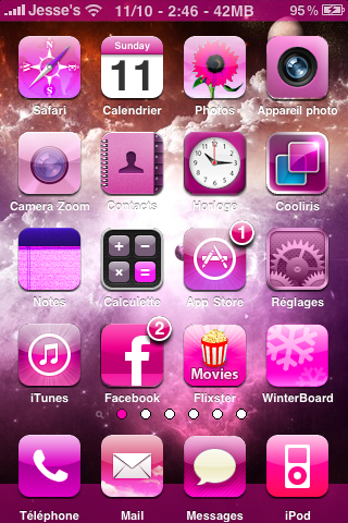 Pink iPhone Themes