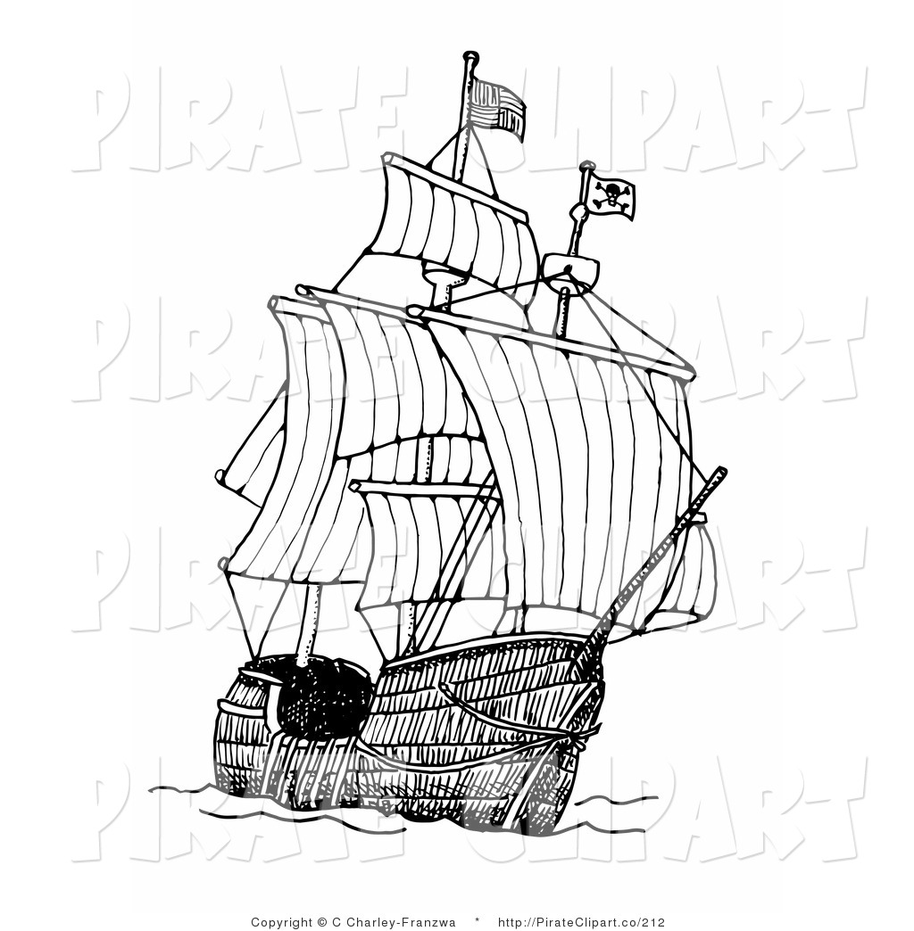 Pirate Ship Sail Clip Art