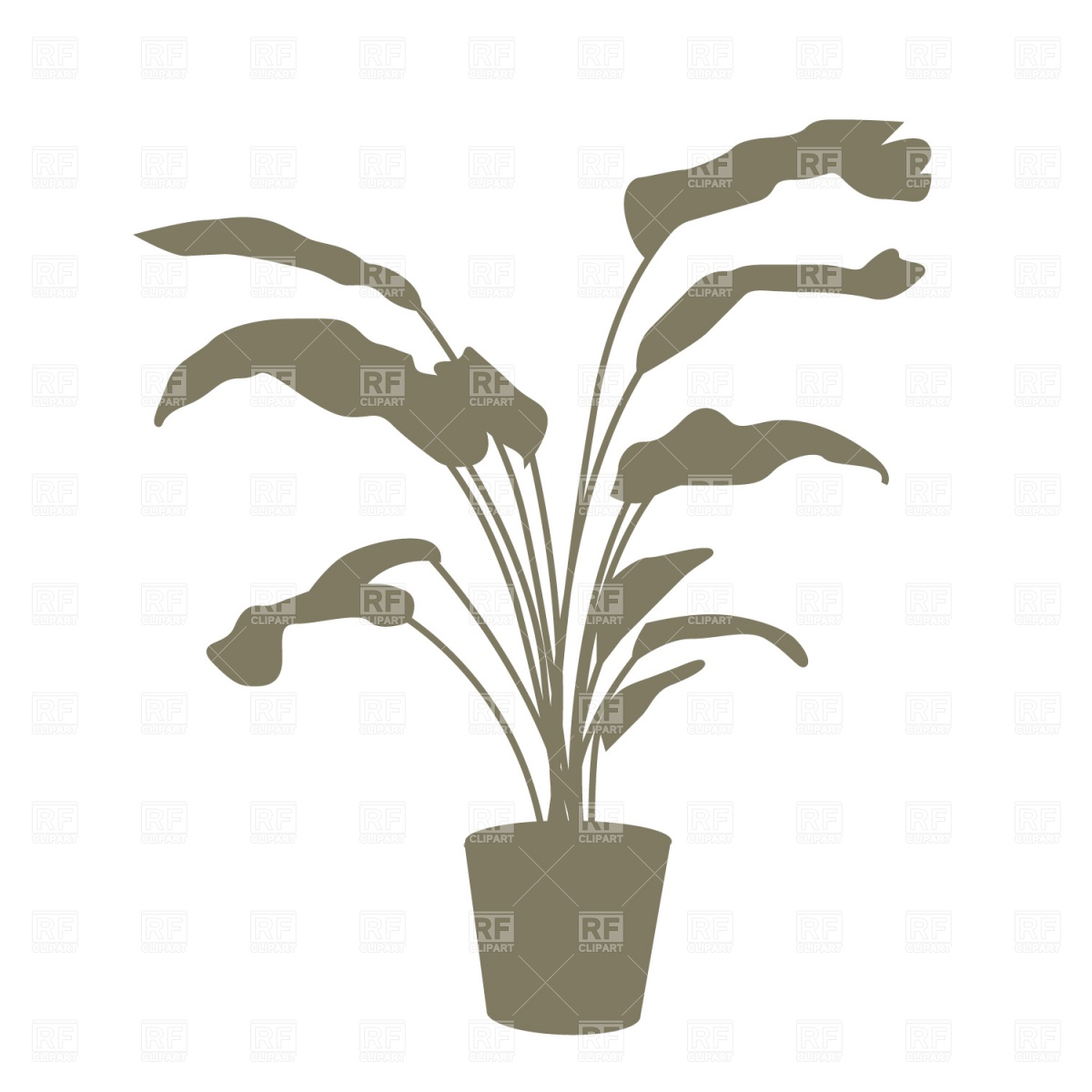 Plant Silhouette Clip Art Free