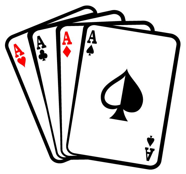 Playing Cards Clip Art Silhouette