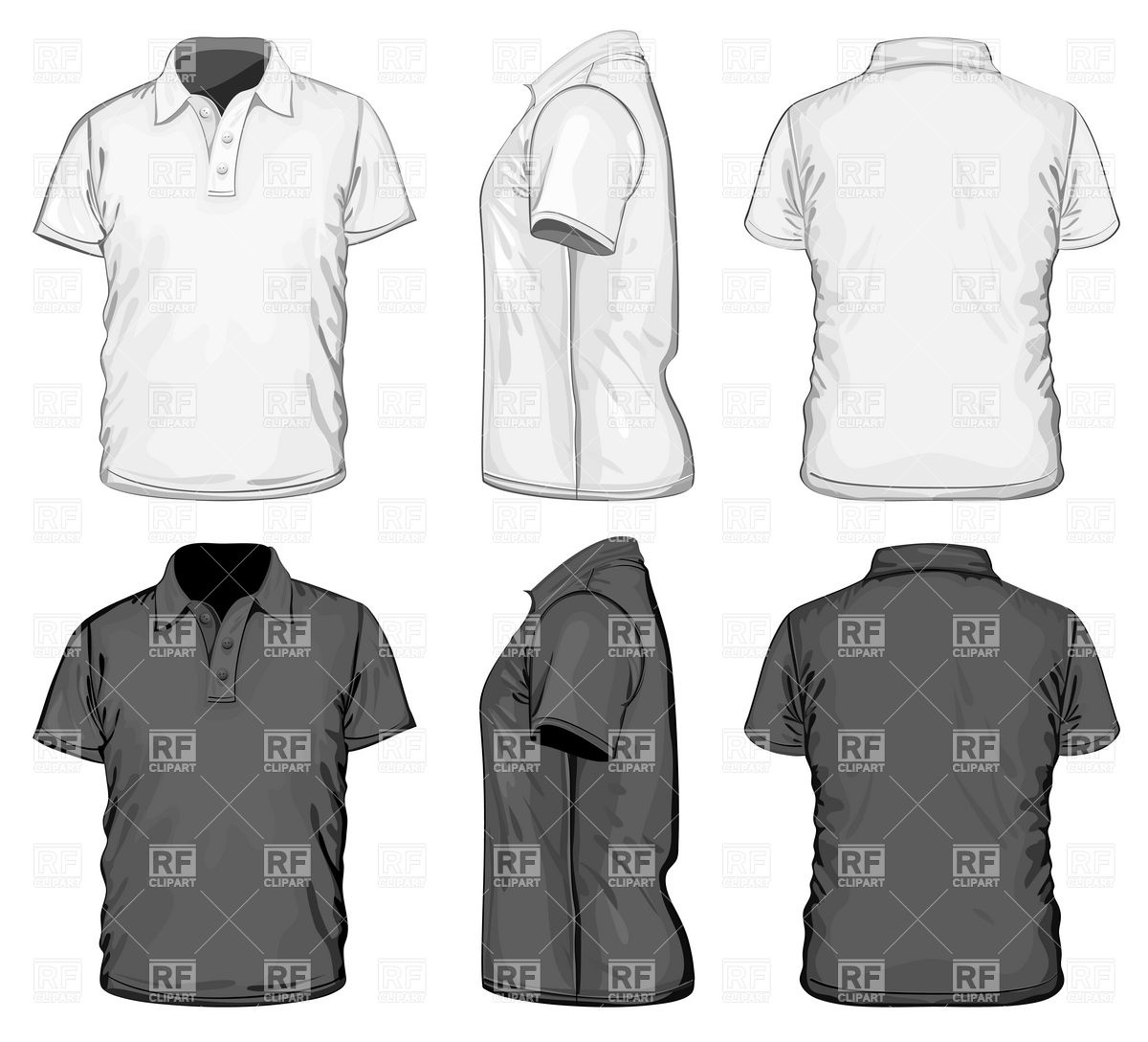 Polo Shirt Template Vector EPS Polo Shirt Template Vector EPS