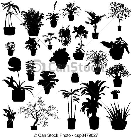 Potted Plant Silhouette