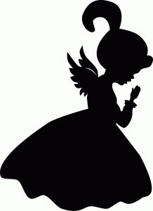 Praying Angel Silhouette