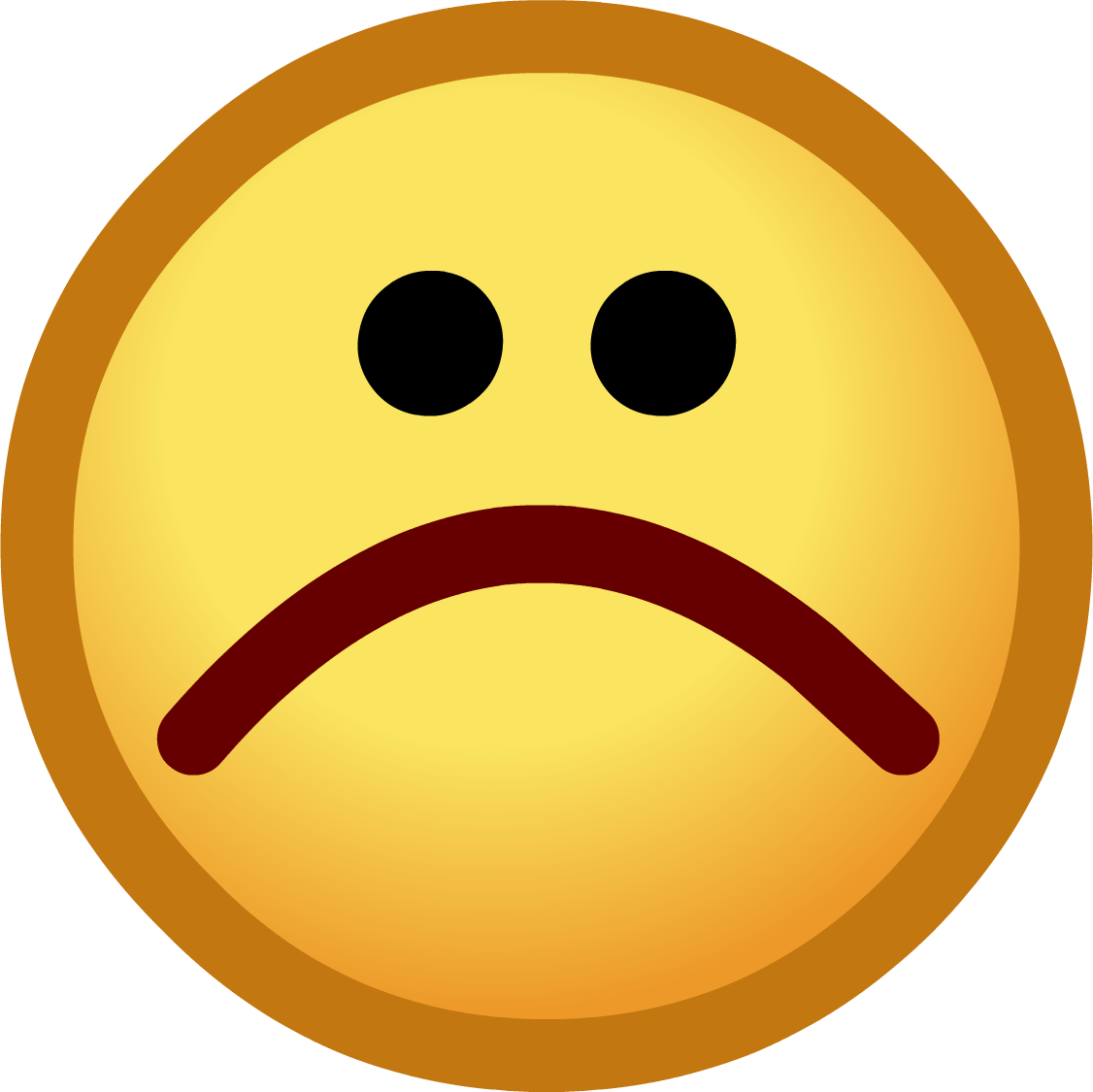 Sad Face Emoticon