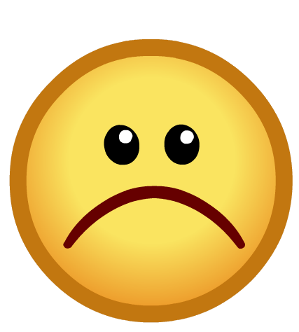 Sad Face Emoticon