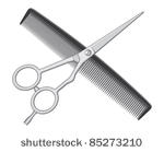 Scissors and Comb Vector