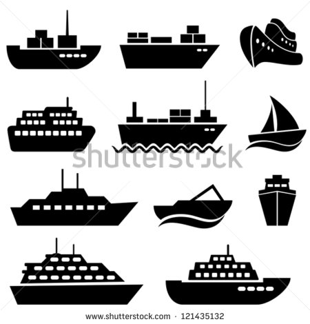 Ship and Boat Set Icon