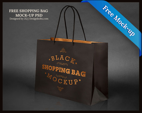 Shopping Bag PSD Mockup Free