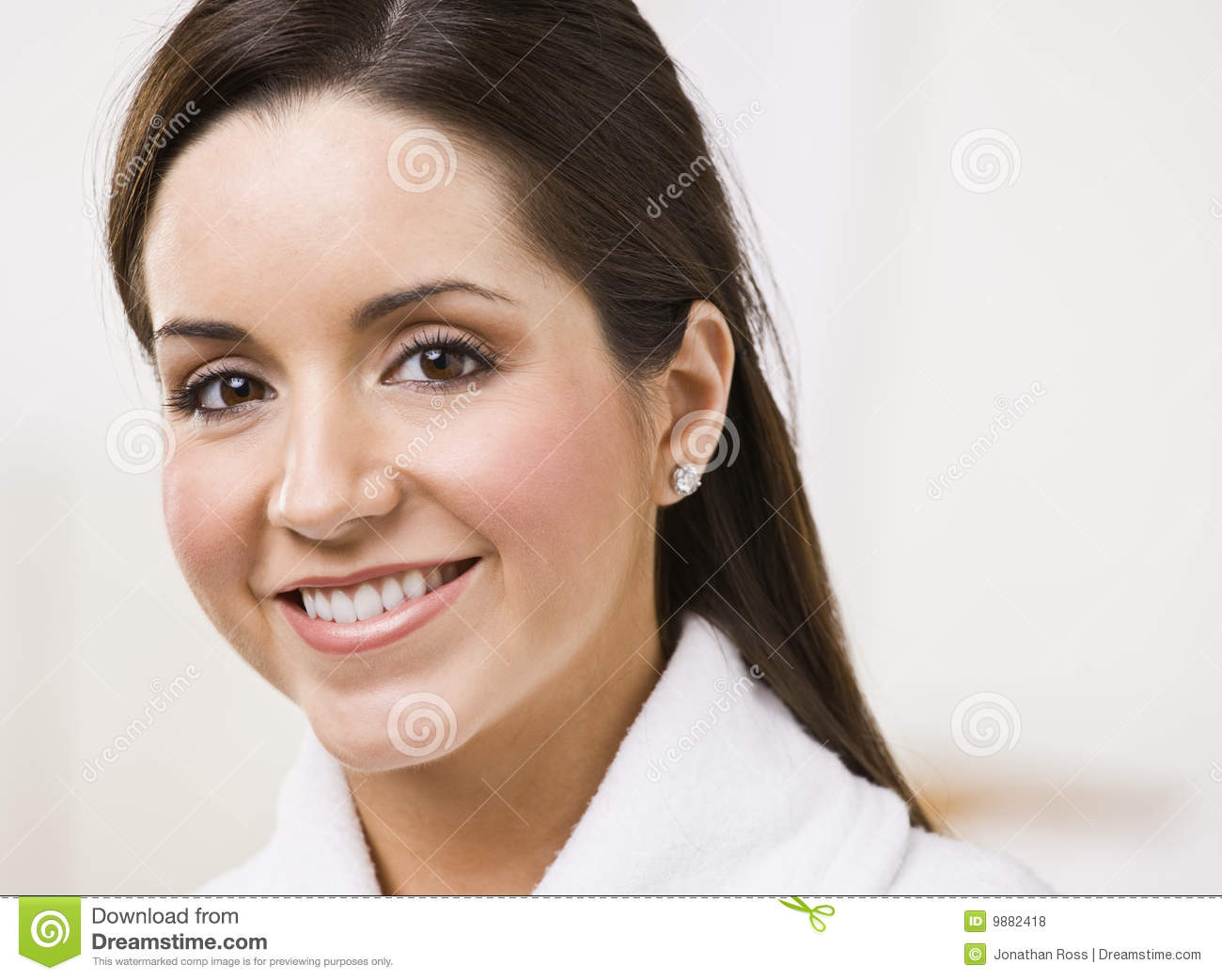 Smiling Brunette Women