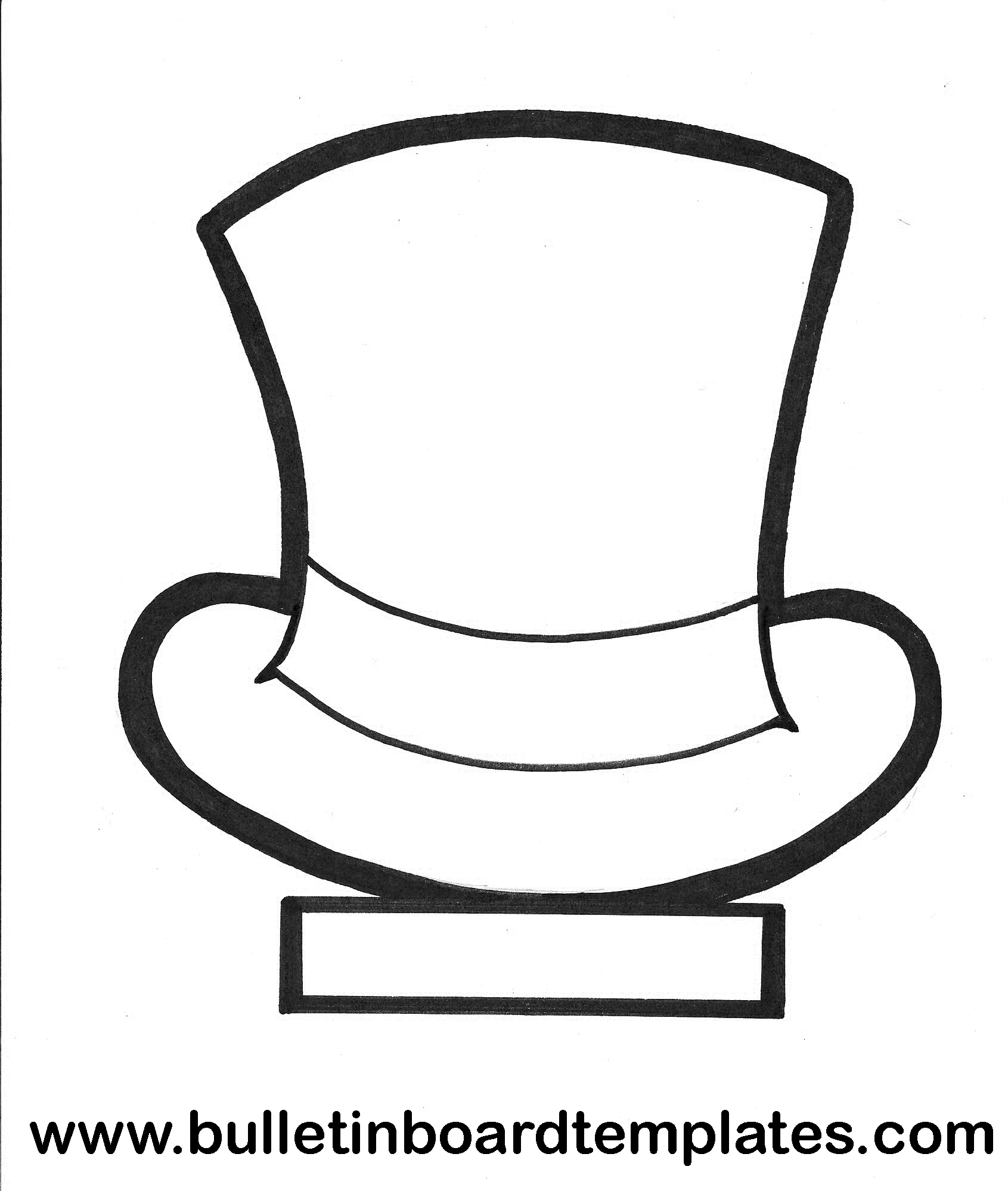 Snowman Top Hat Templates