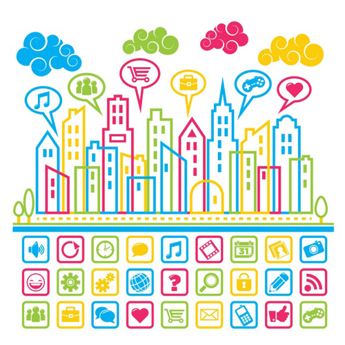 Social Media Icons Vector Free