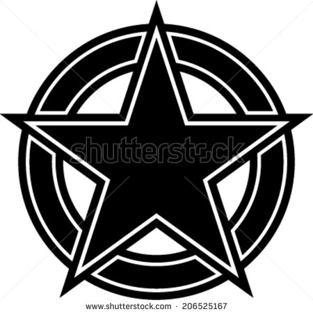 Star Circle Icon Vector