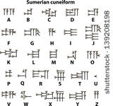 Sumerian Cuneiform Alphabet