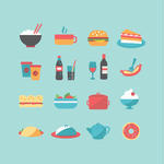 Take Out Food Icons Take Out Food Icons