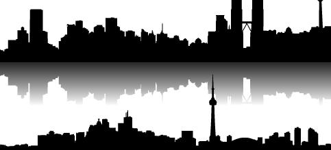 Vector City Buildings Clip Art