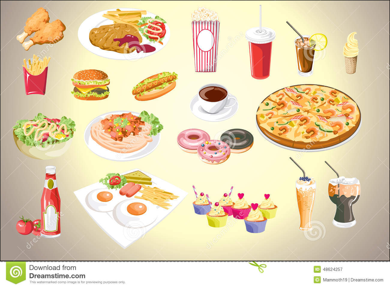 Vector Food Icons Vector Food Icons