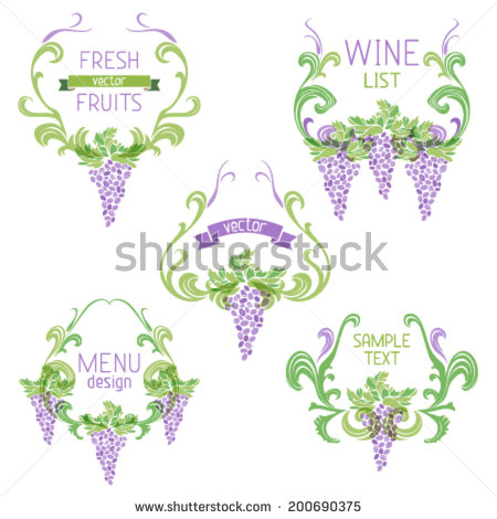 Vector Image Grape Vine Wreath