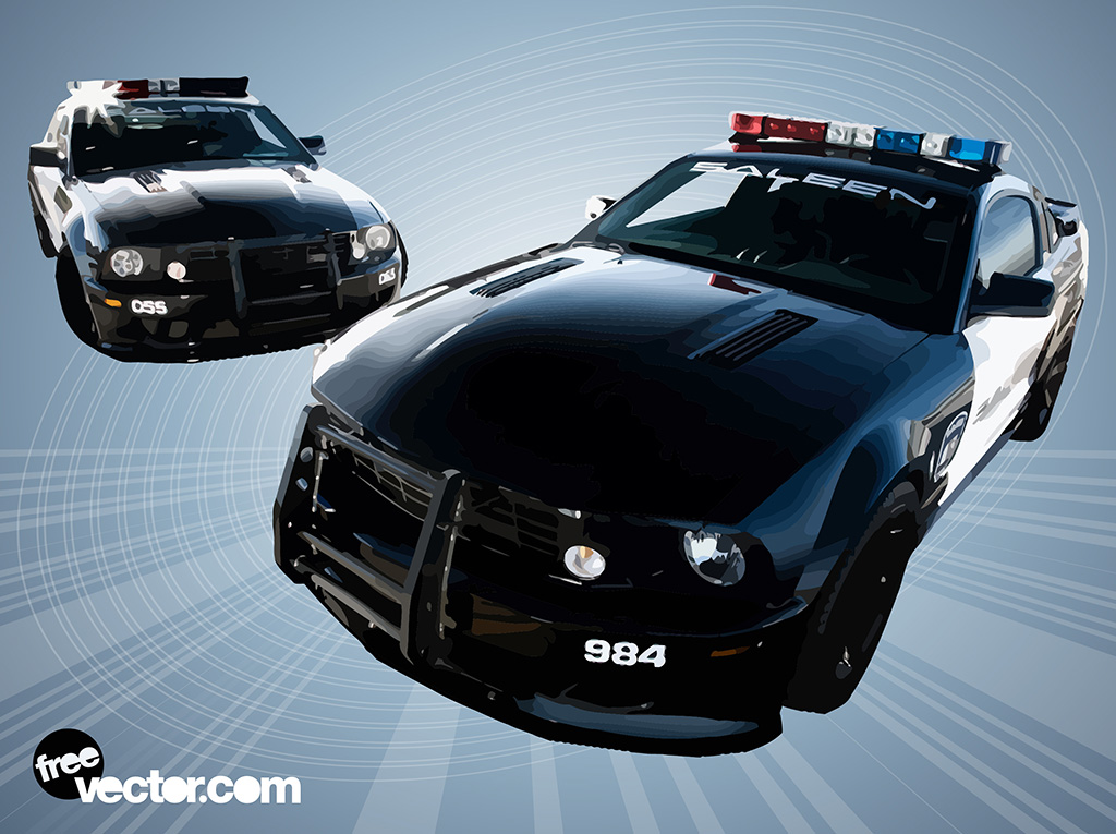 Vector Police Car