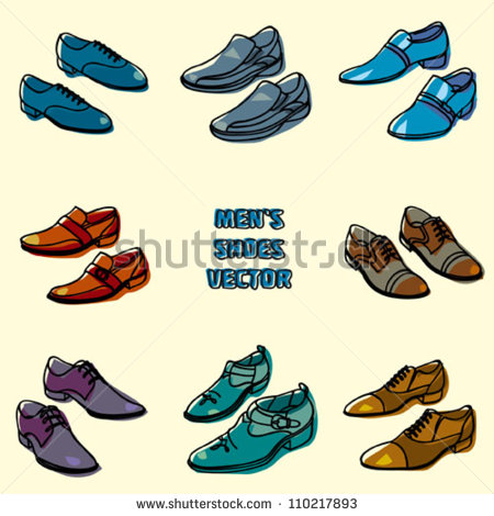 10 Men's Shoe Posters Vectors Images