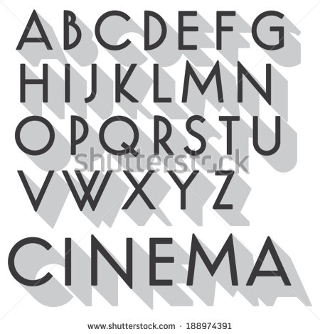 Vintage Type Letter Fonts