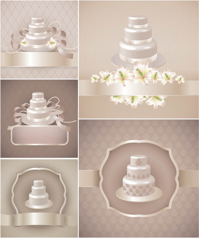 Vintage Wedding Cake Clip Art