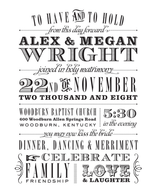 Vintage Wedding Invitation Font