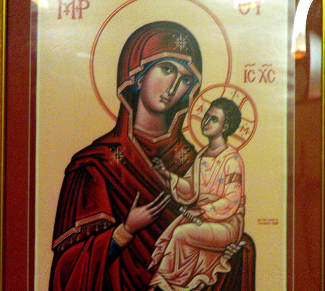 Virgin Mary and Baby Jesus Icons