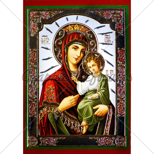 Virgin Mary and Baby Jesus Icons