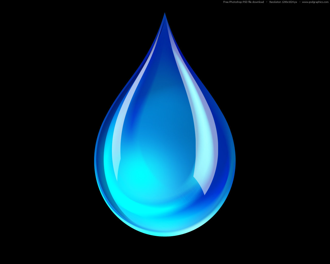 Water Drop Icon Black