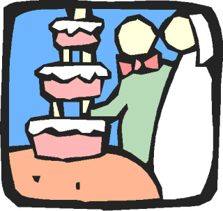 Wedding Cake Icon Clip Art