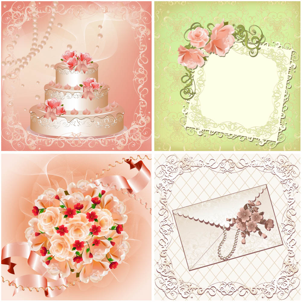 Wedding Cake Vector