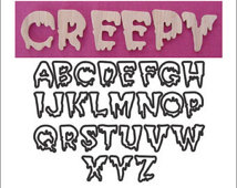 Wet Paint Dripping Letter Font Wet Paint Dripping Letter Font