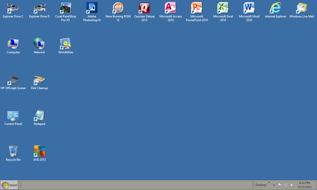 Windows 8 Desktop Icons Windows 8 Desktop Icons
