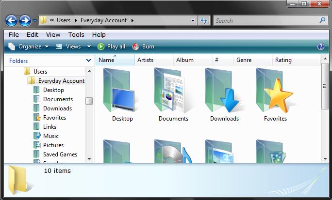 Windows Explorer Folder Icons