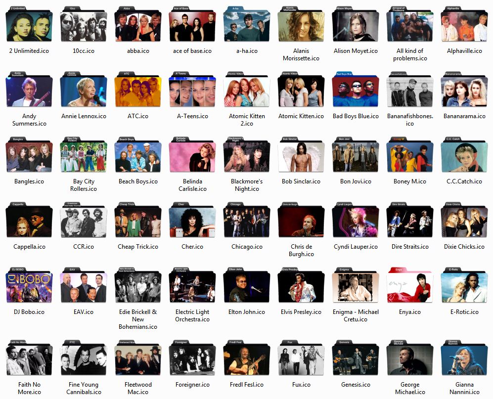 Windows Music Folder Icons