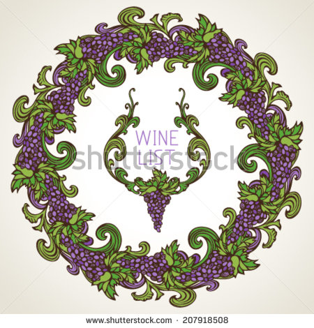 Wine Grape Vine Vector