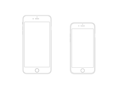 12 IPhone 6 Mockups Vector Images