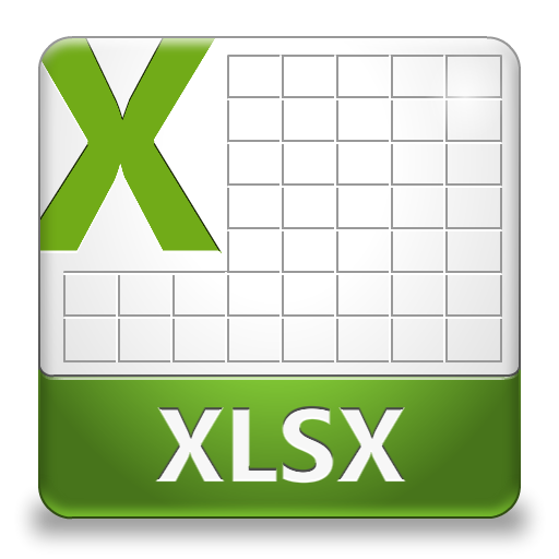 12 Xlsx File Icon PNG Images