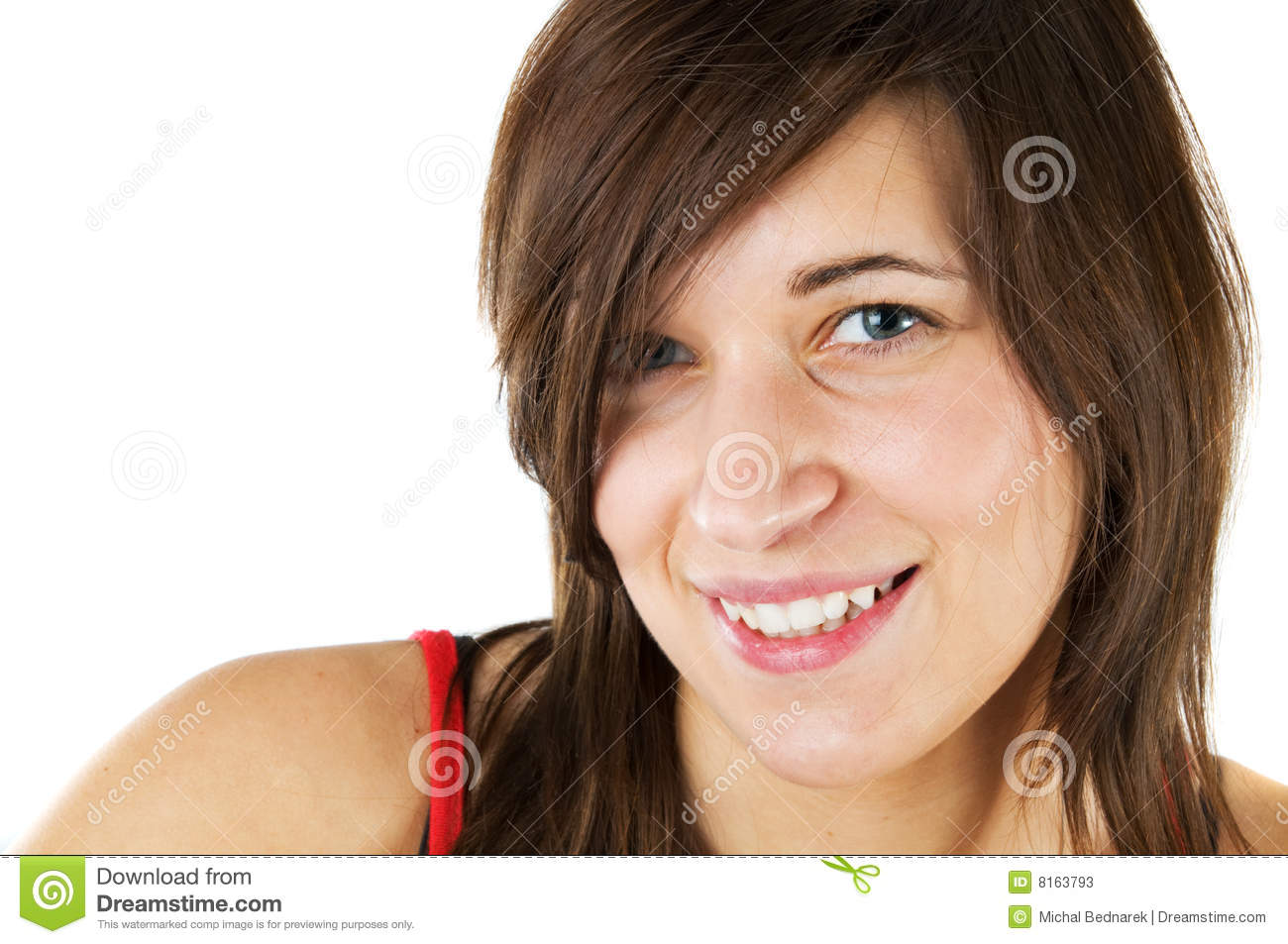 Young Teenage Girl Smiling