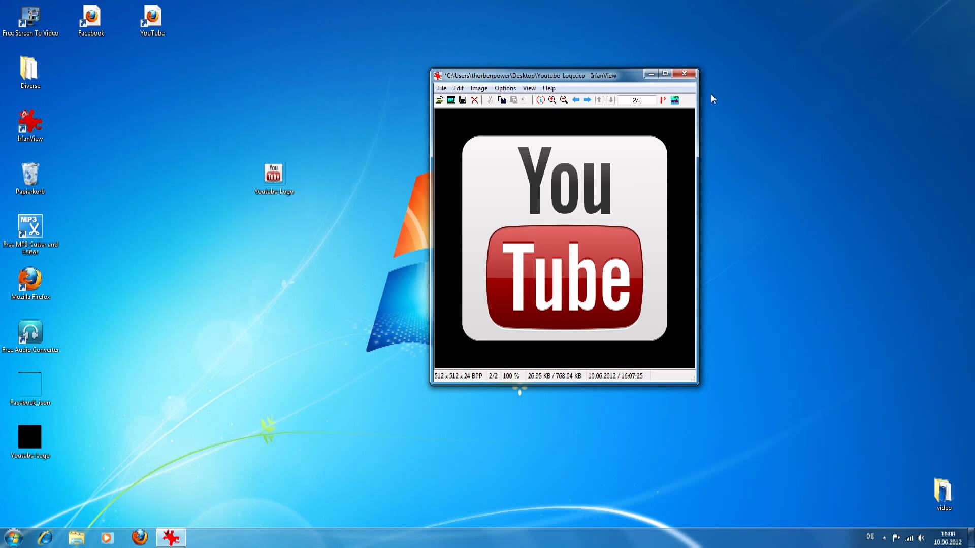 YouTube Icon Windows 7